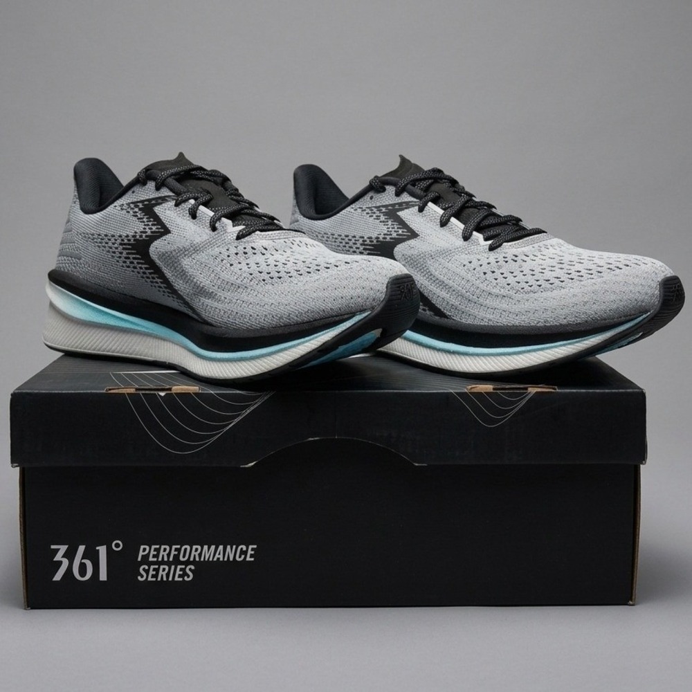 361 Degrees Centauri Wide Women's Running Shoes Oyster Mushroom Black Sz 11D NIB